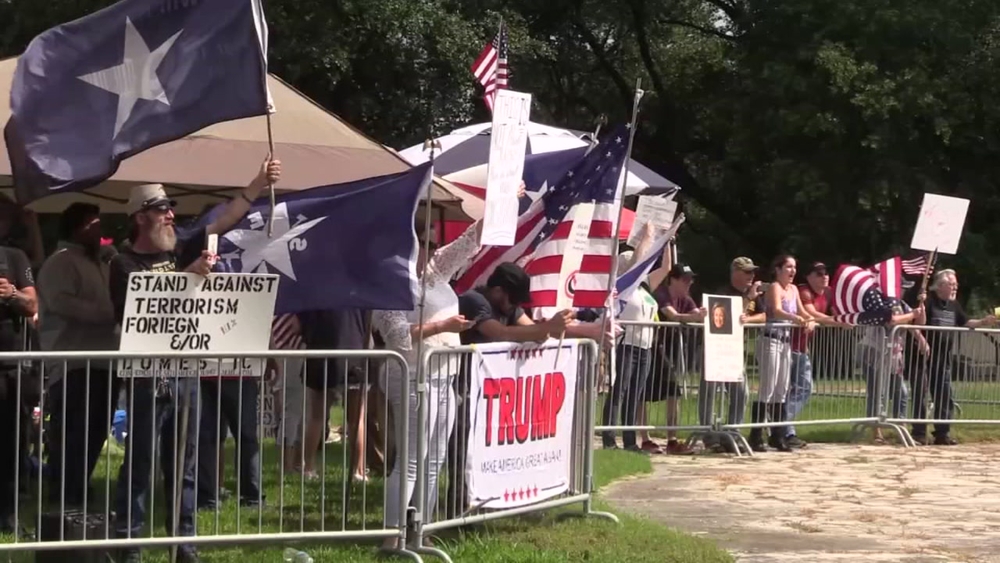 Opposing protests break out over Sharia law in La Porte